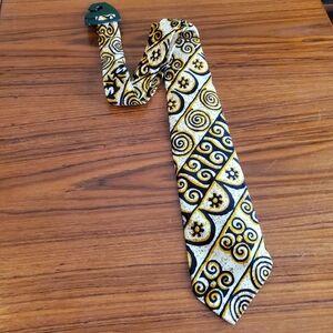 Vintage 60s cotton lounge Hawaiian tapa style tie